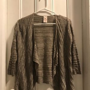 Light weight brown multi color cardigan